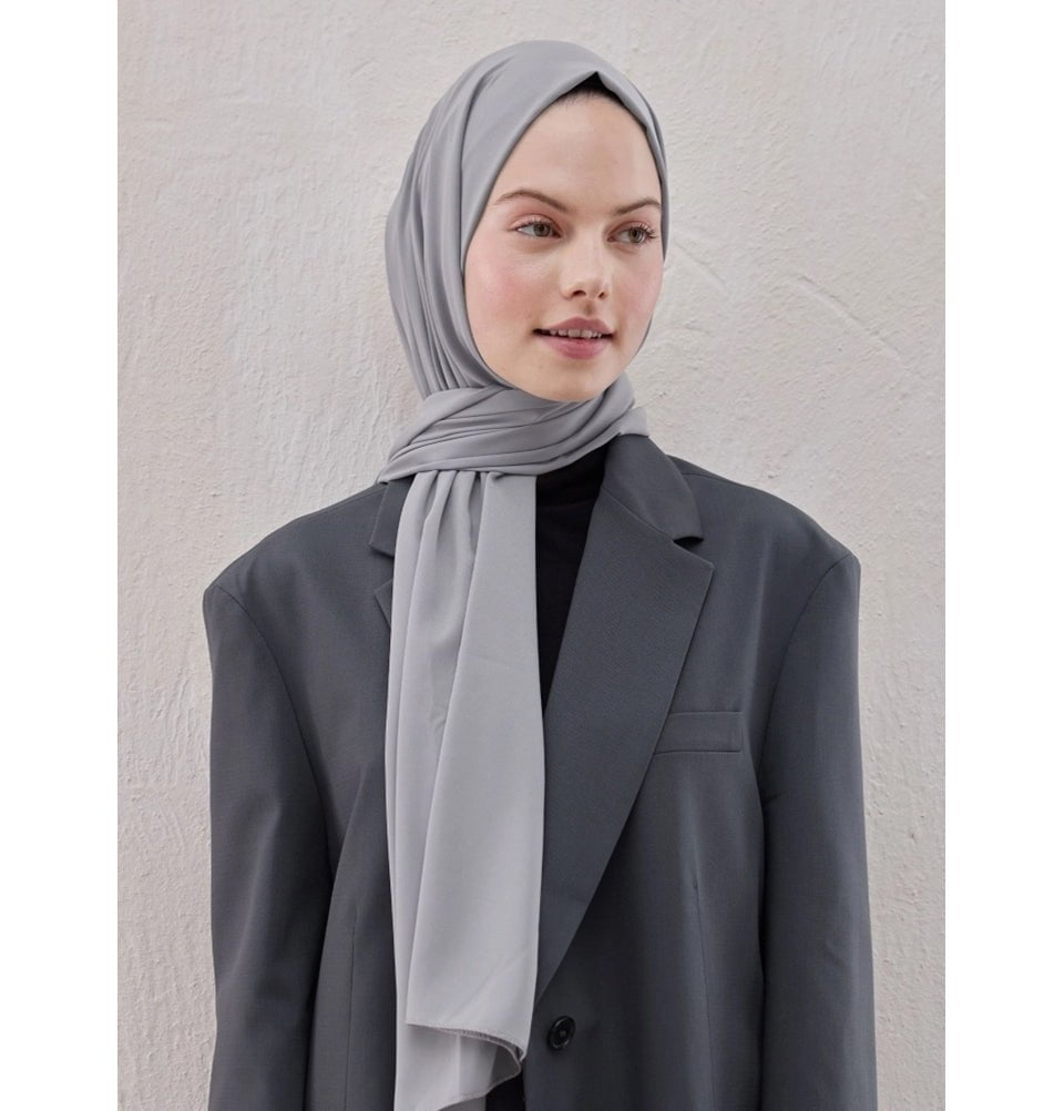 silver chiffon hijab