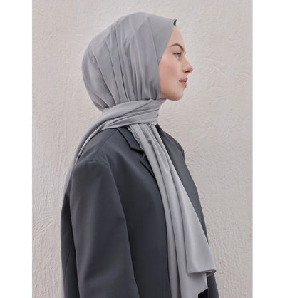 Fresh Scarf Shawl Silver Medine Ipek Chiffon Hijab Shawl - Silver