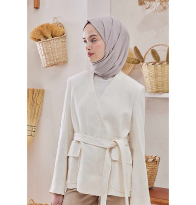 Fresh Scarf Shawl Stone Medine Ipek Chiffon Hijab Shawl - Cream
