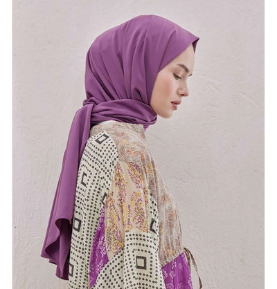 Fresh Scarf Shawl Violet Medine Ipek Chiffon Hijab Shawl - Violet