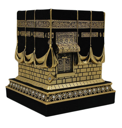 Gunes Islamic Decor Islamic Table Decor Kaba Replica Gold & Black - Large 250-3S1