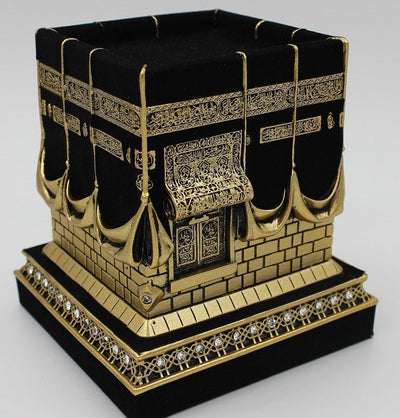 Gunes Islamic Decor Islamic Table Decor Kaba Replica Gold & Black - Large 250-3S1
