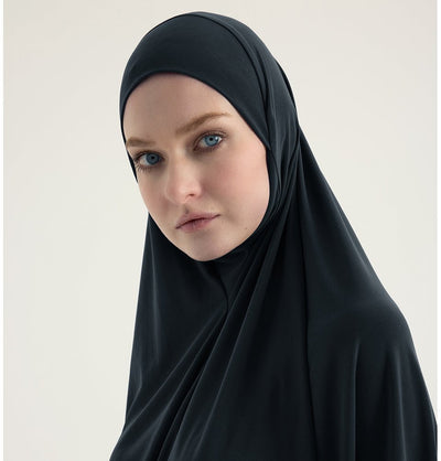 Modefa Abaya Black Modefa Premium Women's Islamic Two Piece Prayer Dress - Black