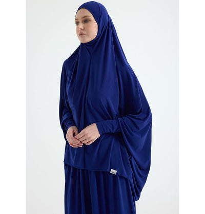 Modefa Abaya Blue Modefa Premium Women's Islamic Two Piece Prayer Dress - Blue