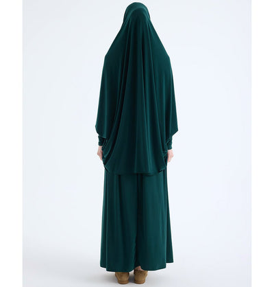 Modefa Abaya Emerald Green Modefa Premium Women's Islamic Two Piece Prayer Dress - Emerald Green
