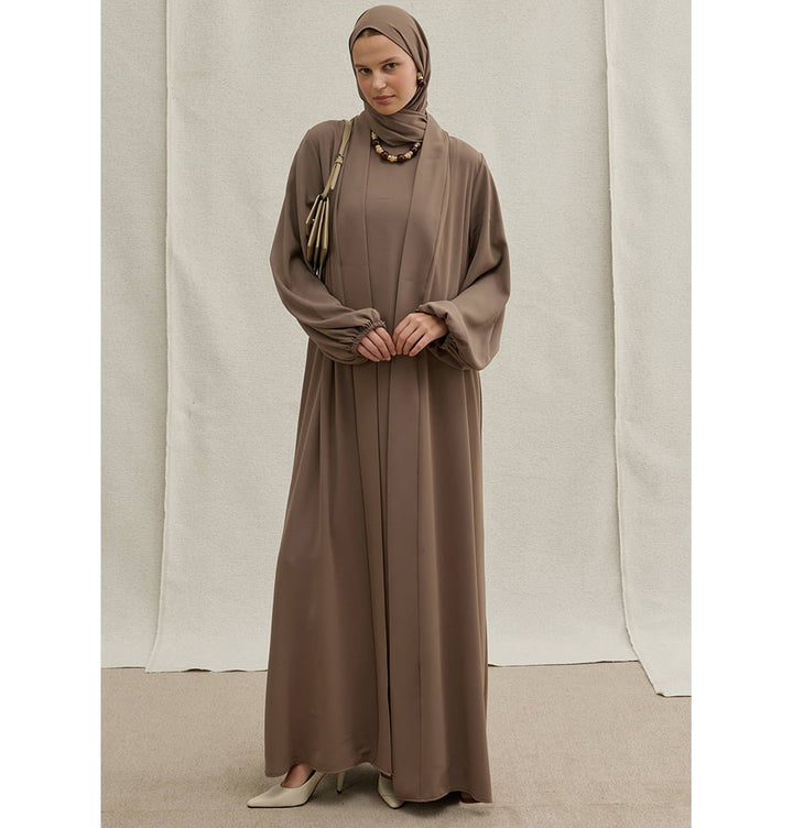 Everyday Elegance Open Abaya & Dress Set