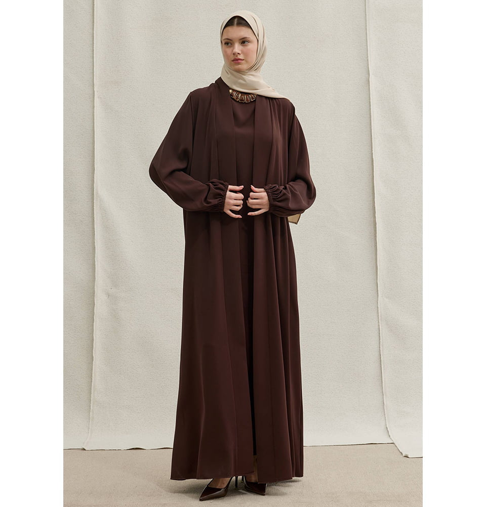 Everyday Elegance Open Abaya & Dress Set