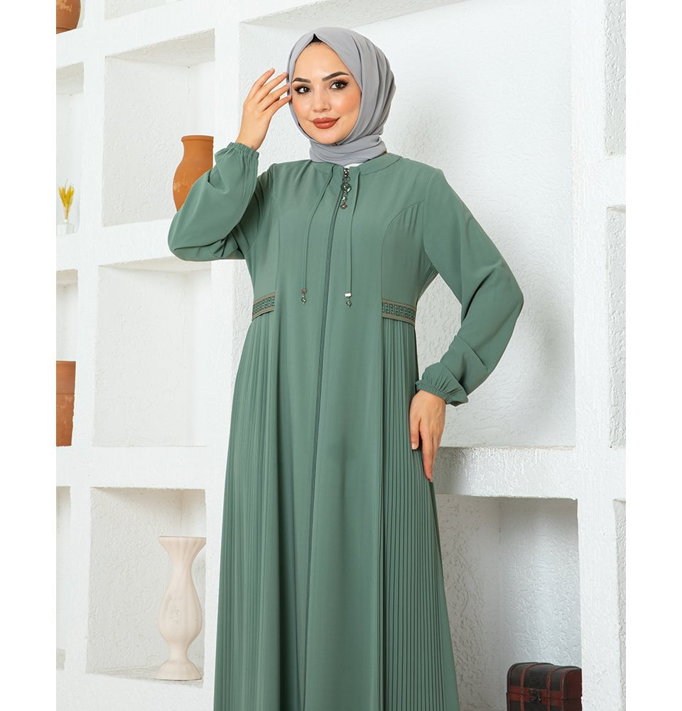 sage green muslim dress Amara Maxi Dress