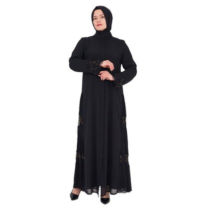 Modefa Abaya Modest Women's Beaded Embroidered Lace Abaya - 153