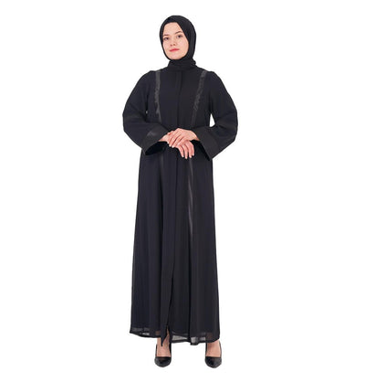 Modefa Abaya Modest Women's Chic Abaya with Black Trim - blk164