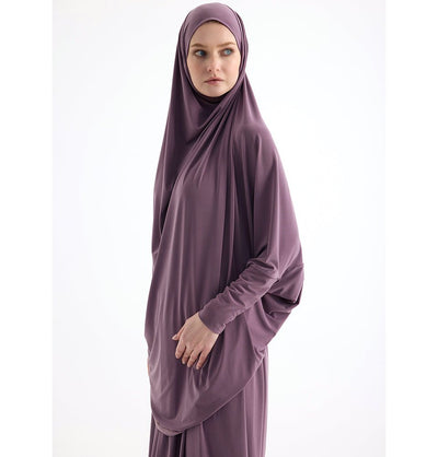 Modefa Abaya Purple Modefa Premium Women's Islamic Two Piece Prayer Dress - Purple
