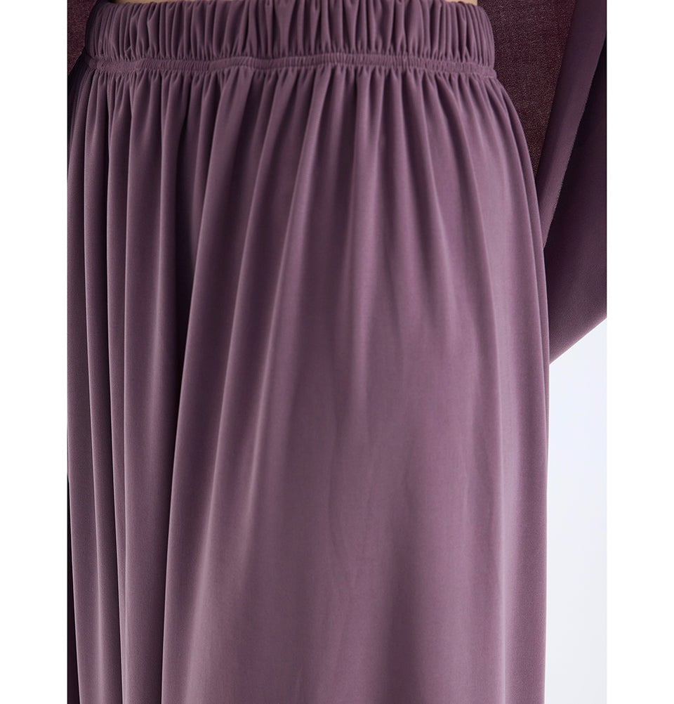 Modefa Abaya Purple Modefa Premium Women's Islamic Two Piece Prayer Dress - Purple