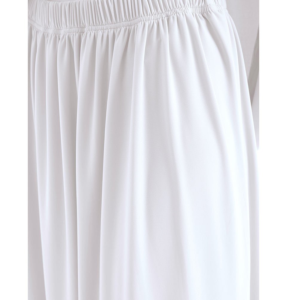 Modefa Abaya White Modefa Premium Women's Islamic Two Piece Prayer Dress - White