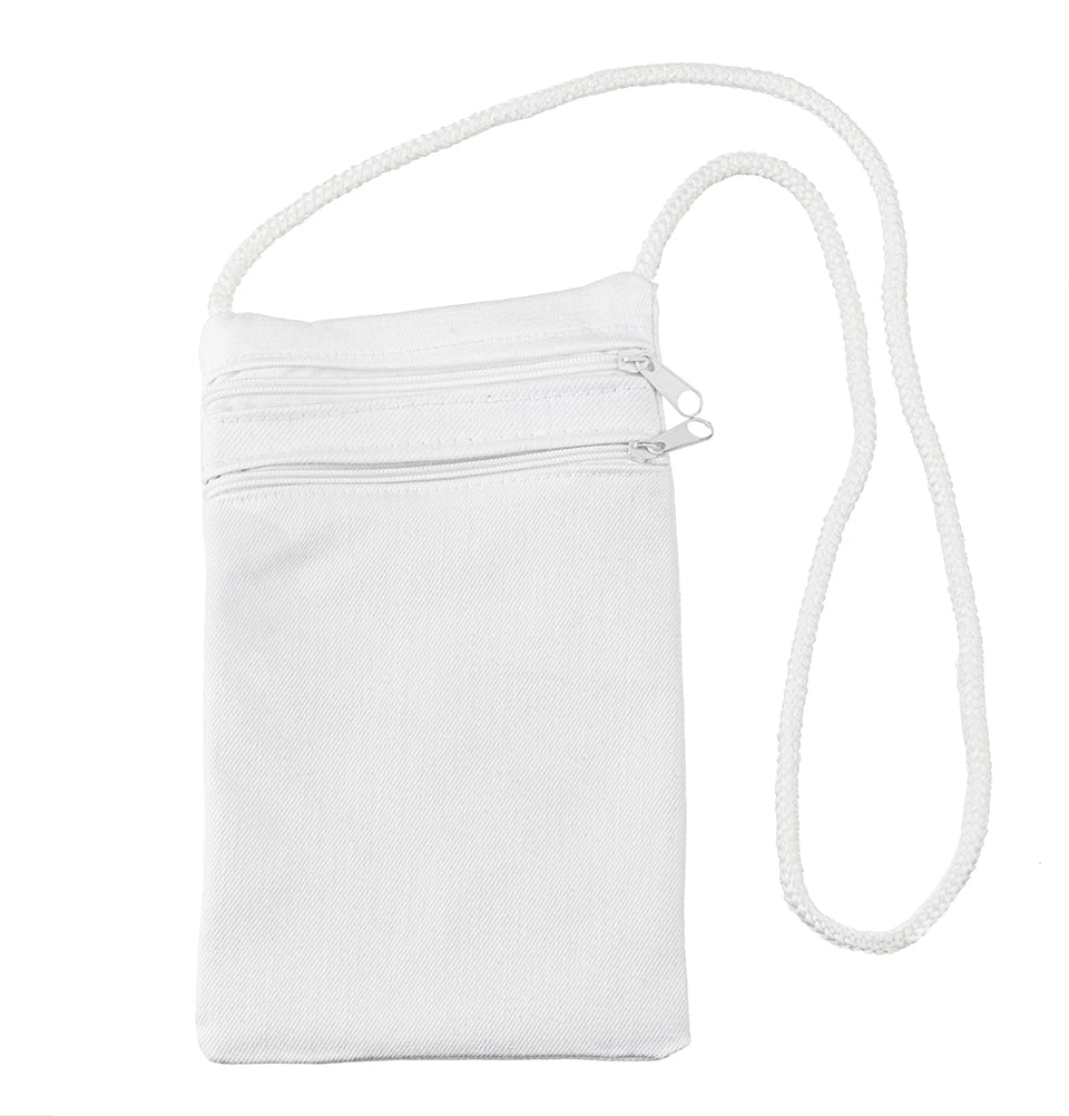 Modefa Accessories Modefa Practical Travel Neck Money Bag - White