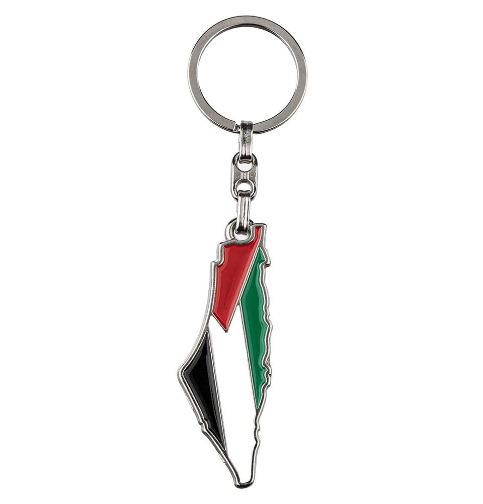 Modefa Accessories Palestine Map Keychain - Palestinian Flag