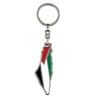 Modefa Accessories Palestine Map Keychain - Palestinian Flag