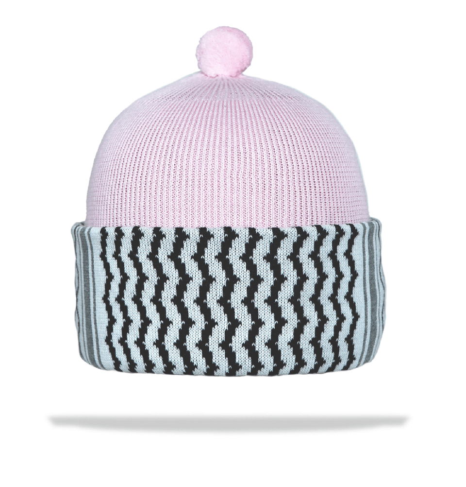 Modefa Accessories Women's Premium Knitted Beanie - Pink Kuffiyeh