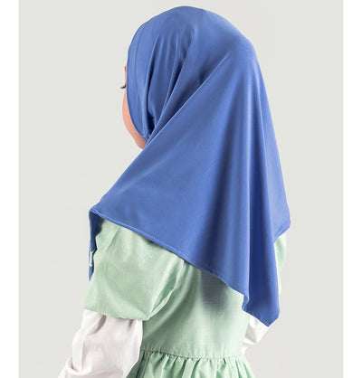 Modefa Amirah hijab Light Blue Girl's Practical Two Piece Hijab - Blue