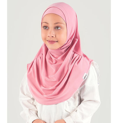 Modefa Amirah hijab Sweet Pink Girl's Practical Two Piece Hijab - Sweet Pink