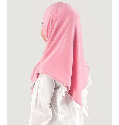 Modefa Amirah hijab Sweet Pink Girl's Practical Two Piece Hijab - Sweet Pink