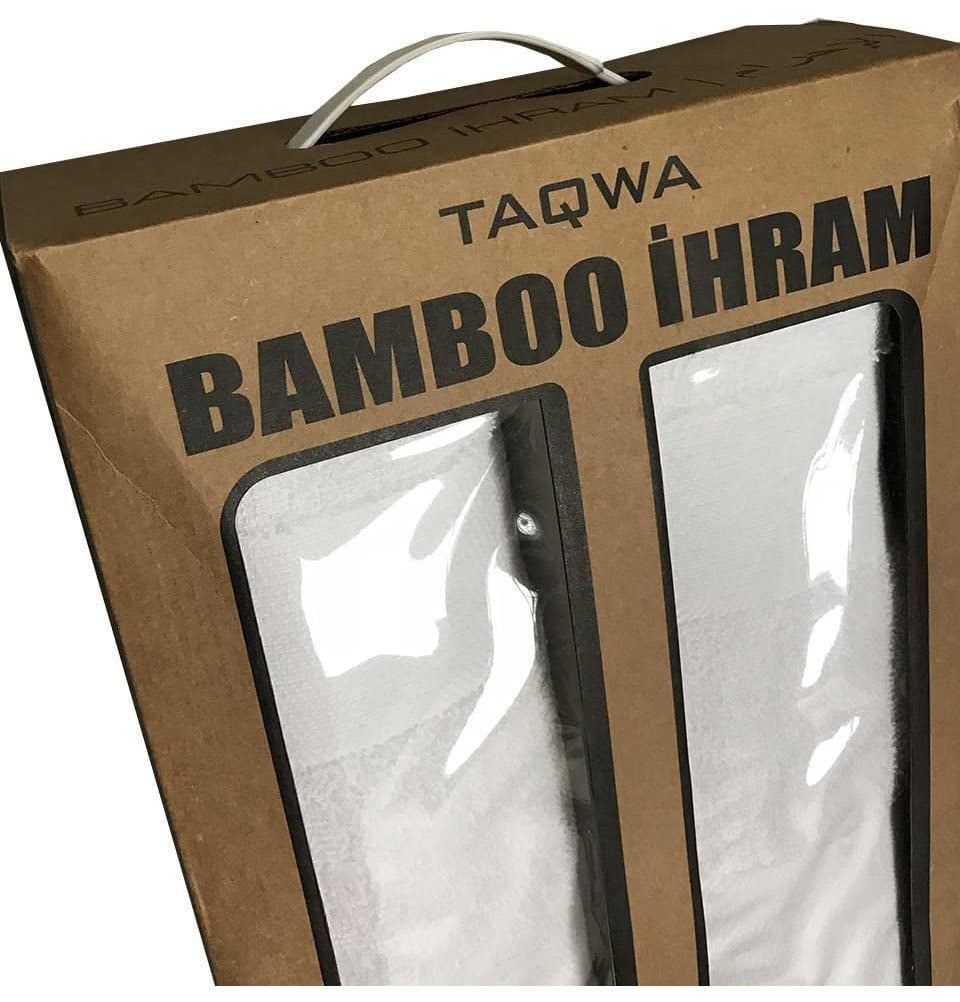 Modefa Bamboo Ihram Taqwa Men's Bamboo Ihram Set of 2 Towels for Hajj and Umrah