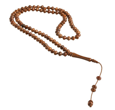 Modefa Beads Luxury Islamic Tesbih | Oval Kuka Wood | 99 Count