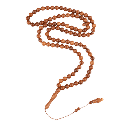 Modefa Beads Luxury Islamic Tesbih | Round Kuka Wood | 99 Count
