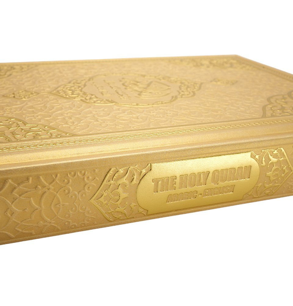 Modefa Book Gold The Holy Quran - Arabic with English Translations - Gold