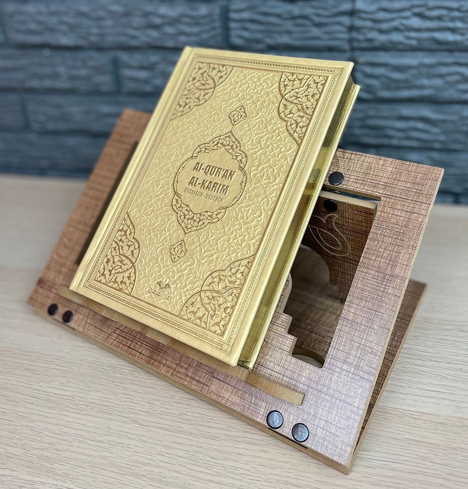 Modefa Book Gold The Holy Quran - Arabic with German Translations | Gold