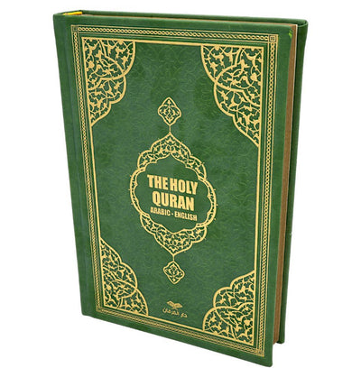 Modefa Book Green The Holy Quran - Arabic with English Translations - Green