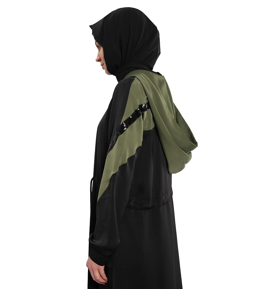 Modefa Dress Hoodie Abaya 286 Green