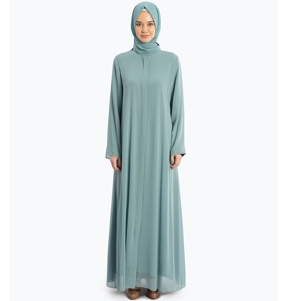 Modefa Dress Medium Solid Abaya 211 Light Blue