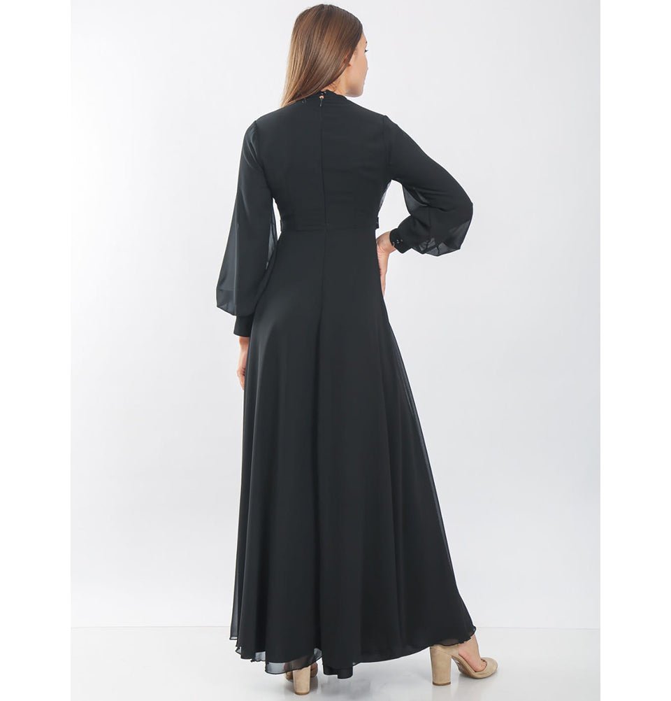 abstract formal dress Modest Formal Abstract Dress G470 Gold