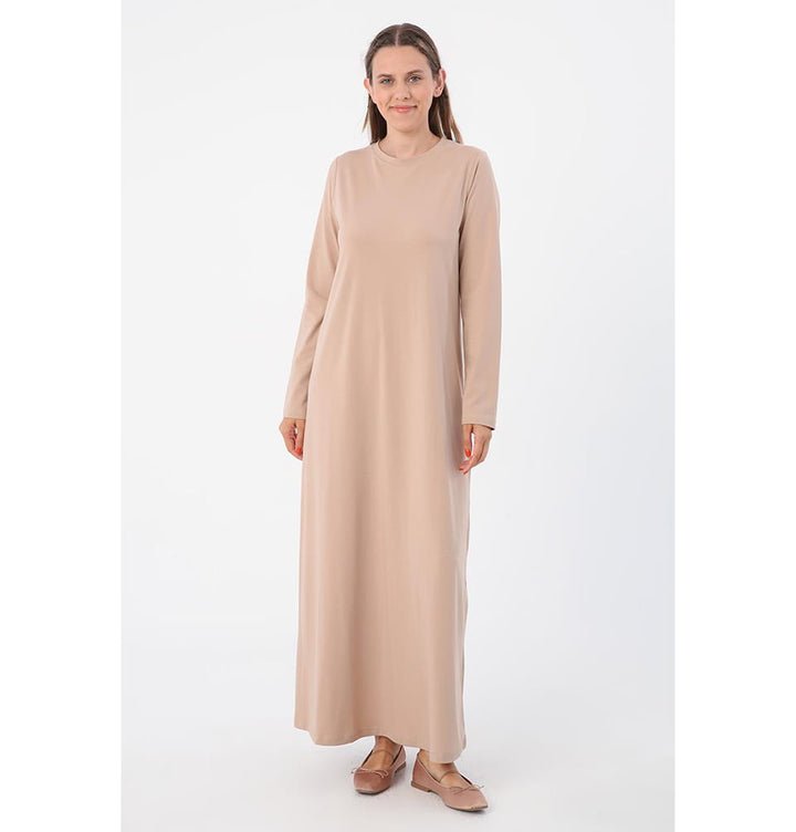 Women's Basic Long Sleeve Cotton Dress