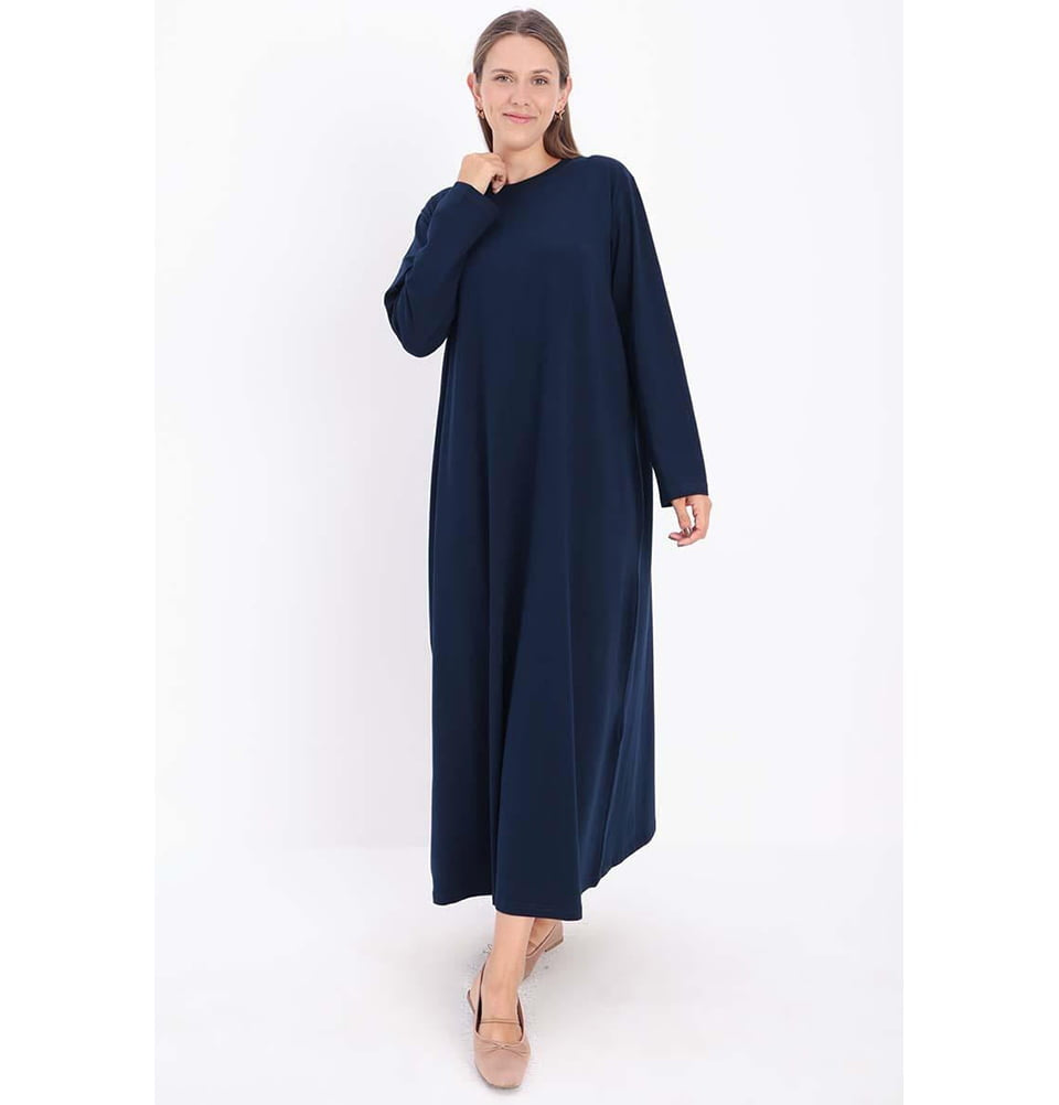 Women's Basic Long Sleeve Cotton Dress