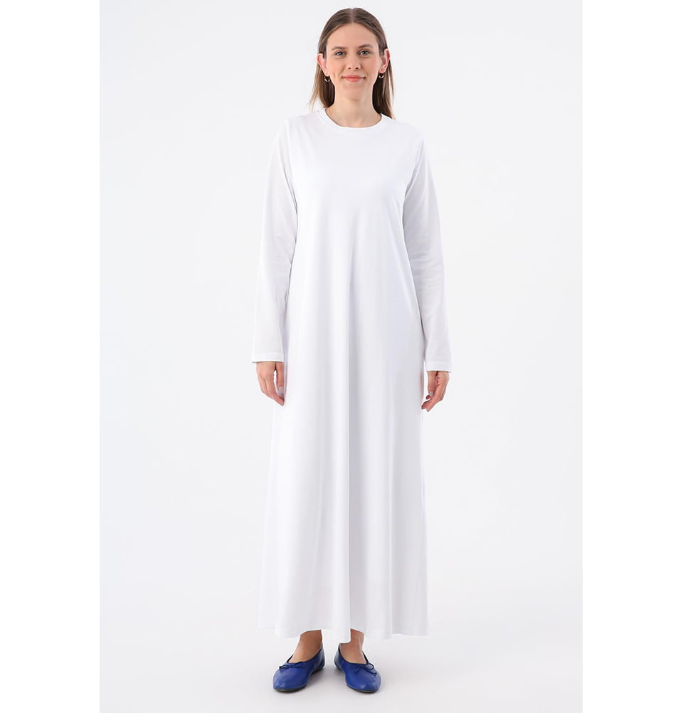 Women's Basic Long Sleeve Cotton Dress