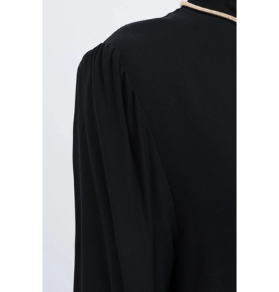 Modefa Dress Modest Muslim Women’s Simple Tiered Viscose Maxi Dress - M60166 Black
