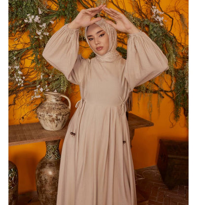 Modefa Dress Modest Women's Dress 24539 - Beige
