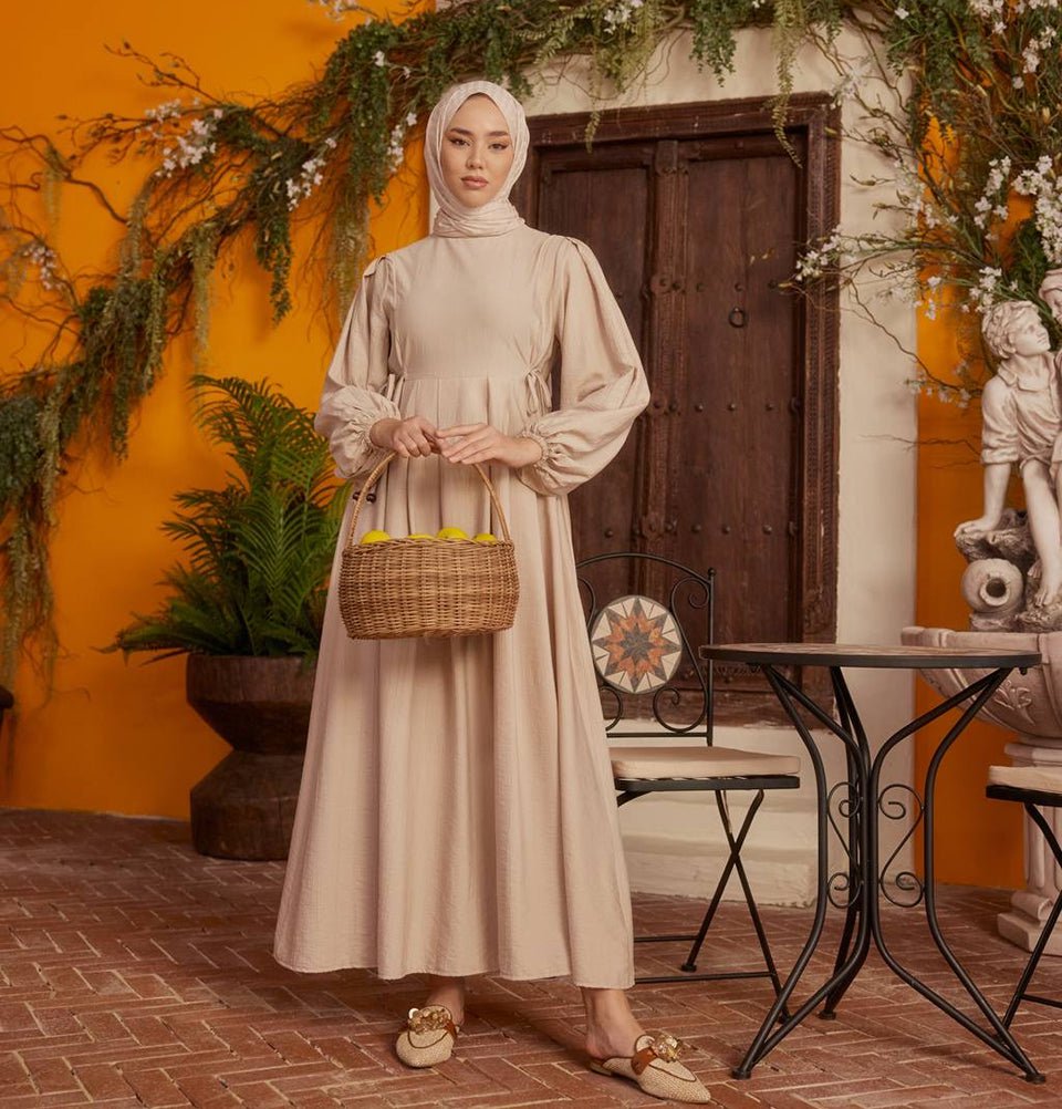 Modefa Dress Modest Women's Dress 24539 - Beige