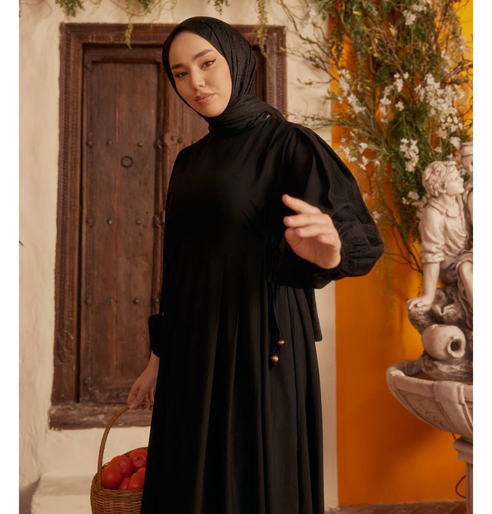 Modefa Dress Modest Women's Dress 24539 - Black