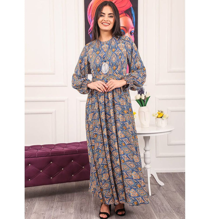 princess polly baby blue dress Dior Avenue Dior Diamond Denim Blue Silk Twill main image 1