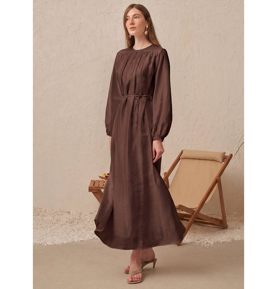 modest brown dress Women's Pleated Shoulder Panel Missy: XL A Line Tulle Purple Size:12.5 US Women (9.5 AU/UK) white Size M L