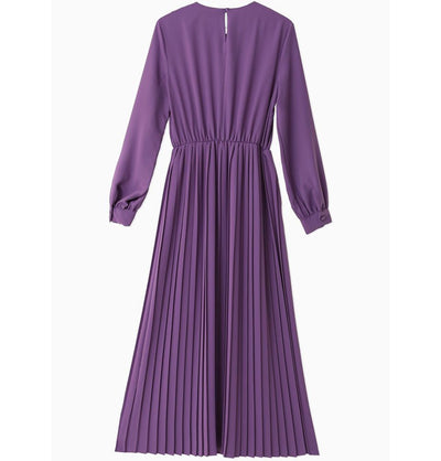 Modefa Dress Modest Women's Simple Dress M12456 - Light Purple