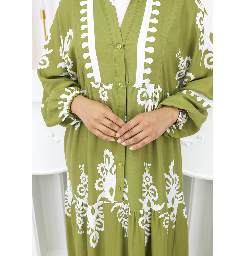 Modest Women's Summer Florya Dress
