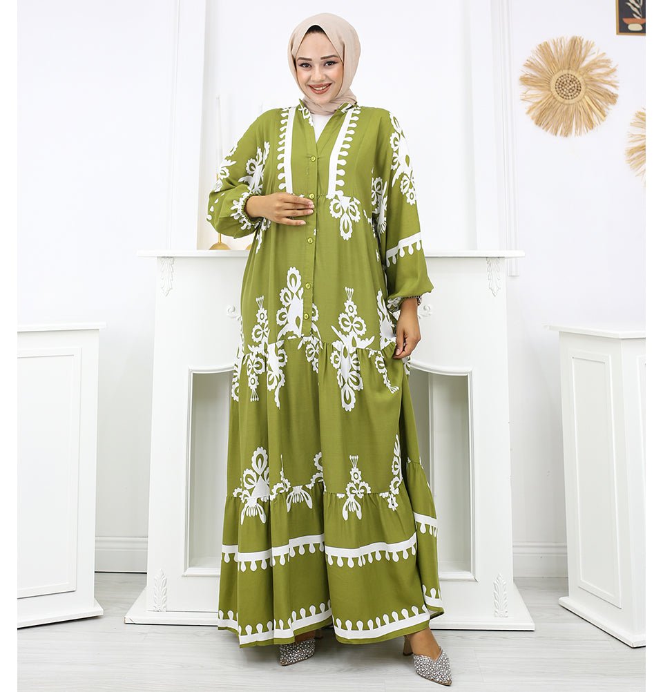 Modest Women's Summer Florya Dress