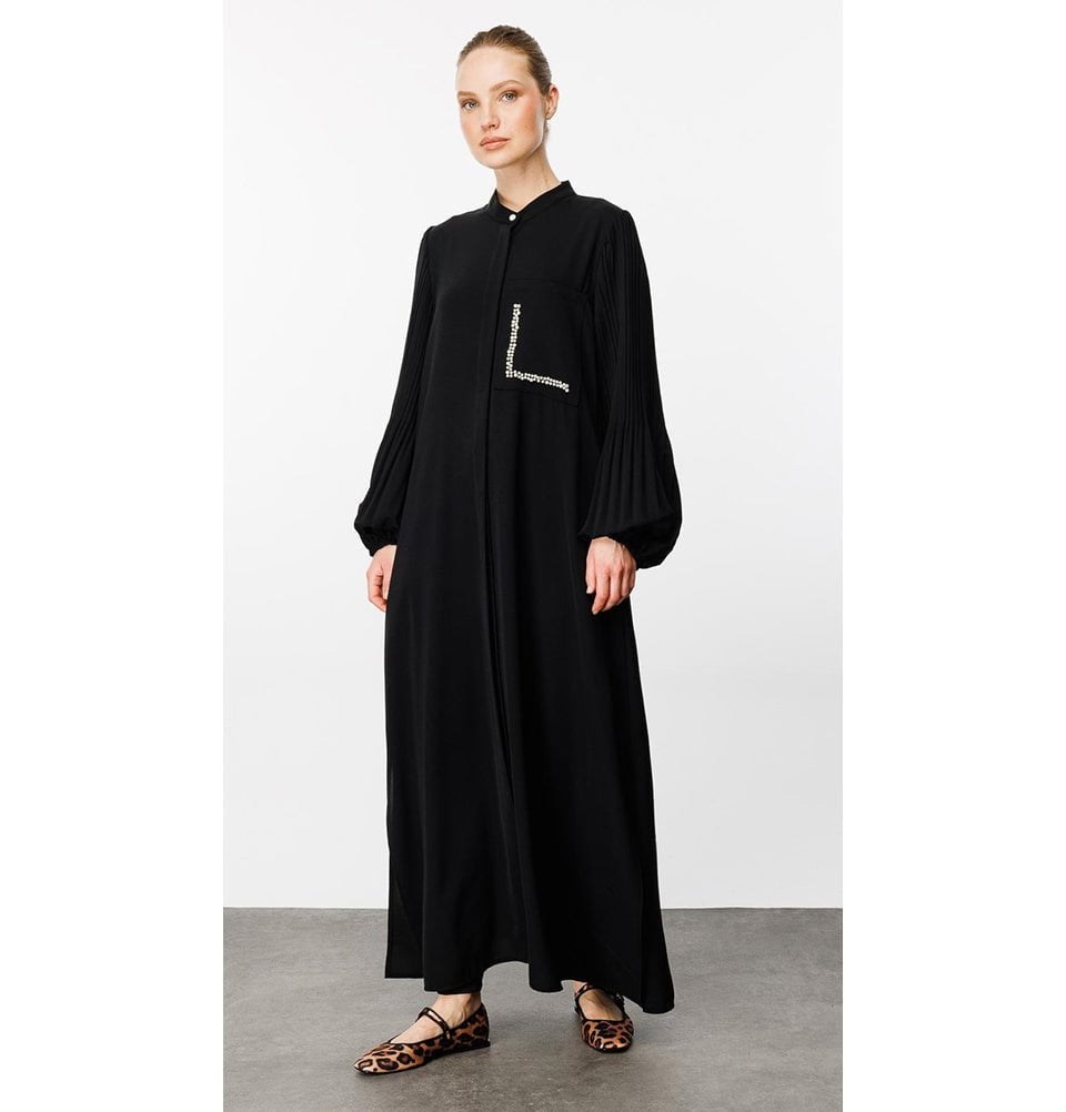 Modest Muslim Women's Versatile Long Sleeve Button Down Dress - 241573 Modest Muslim Women's Versatile Long Sleeve Button Down Dress - 241573