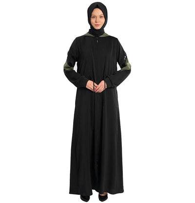 Modefa Dress Small Hoodie Abaya 286 Green