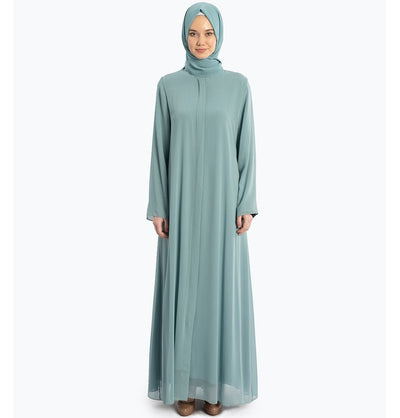 Modefa Dress Small Solid Abaya 211 Light Blue