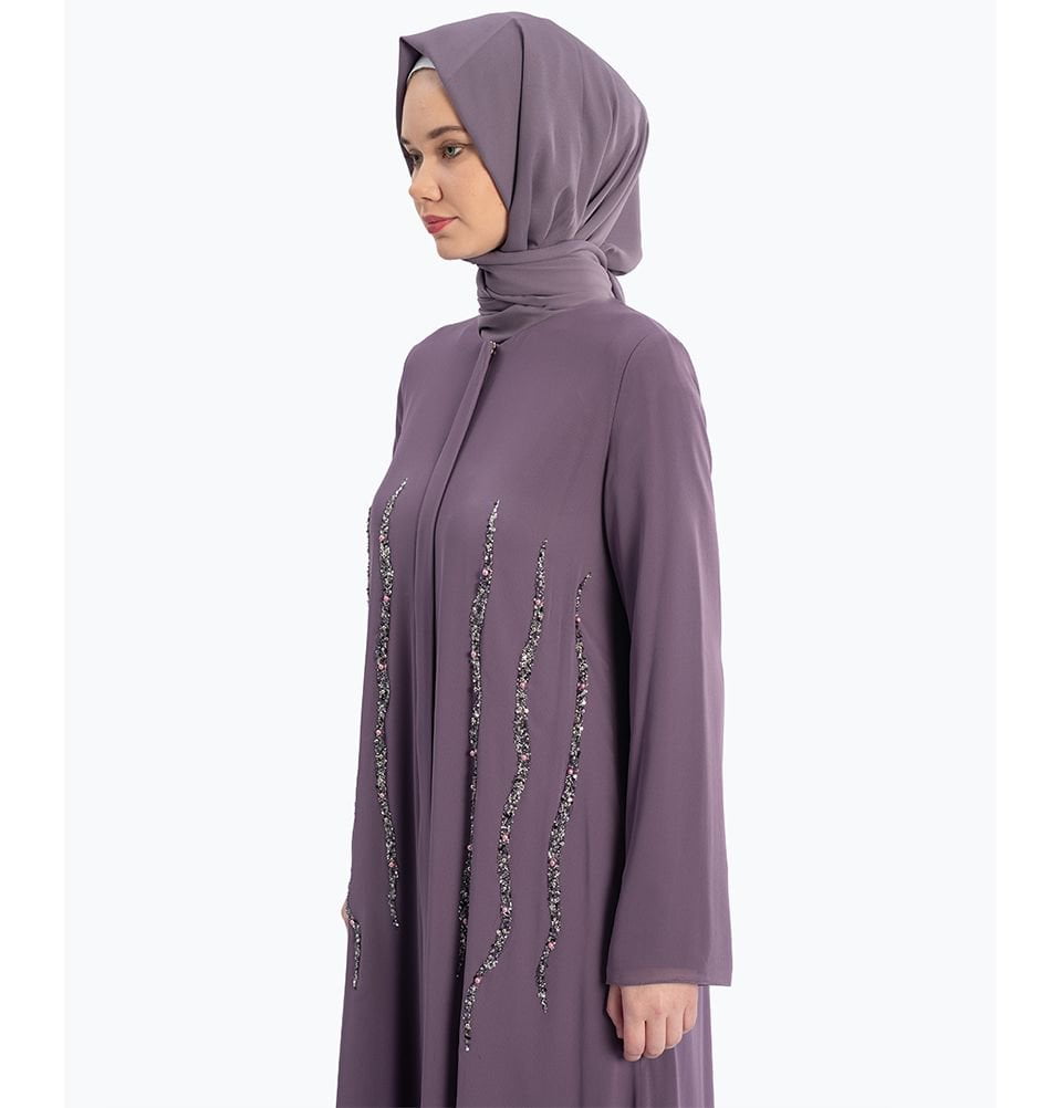 Modefa Dress Wavy Abaya 255 Lilac