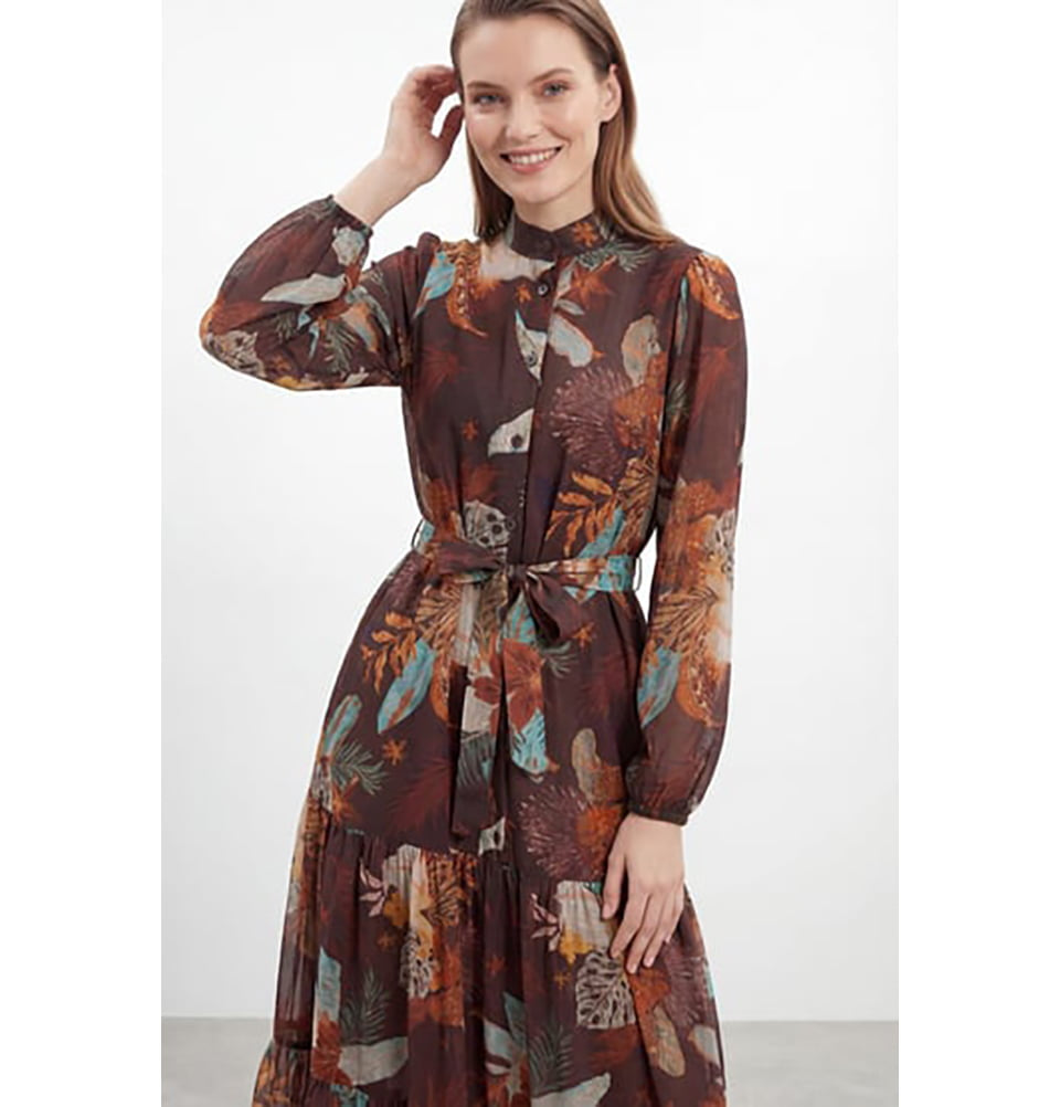 Women's Modal Blend Floral Print Maxi Dress